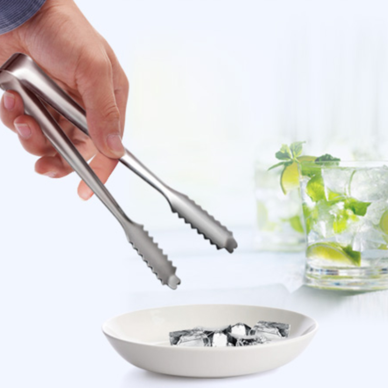 Kjøkkentang rustfritt stål mattang kjøkkenutstyr anti varme bakverk matlaging sukker klemme klips buffet grille brød t  q2 n 8