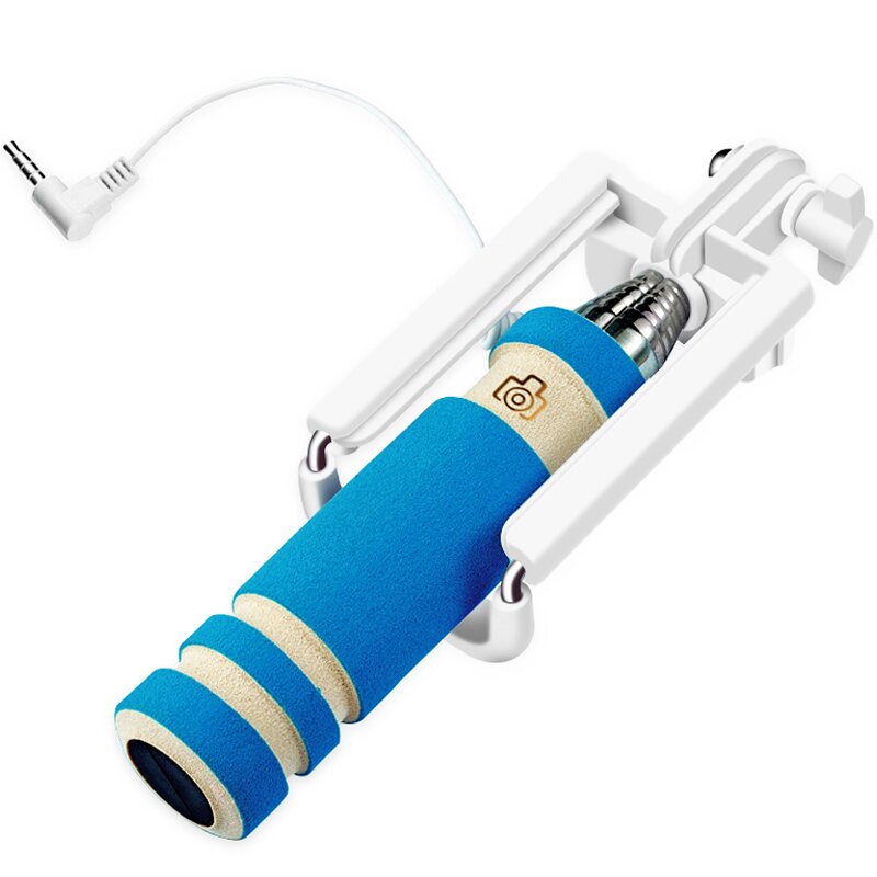 Meiyi S1 Uitschuifbare Bedrade Self Selfie Stick Monopod Kabel Houder voor iPhone 6 s 6 5 s 5 se voor Android Telefoon 4.2.2 Boven