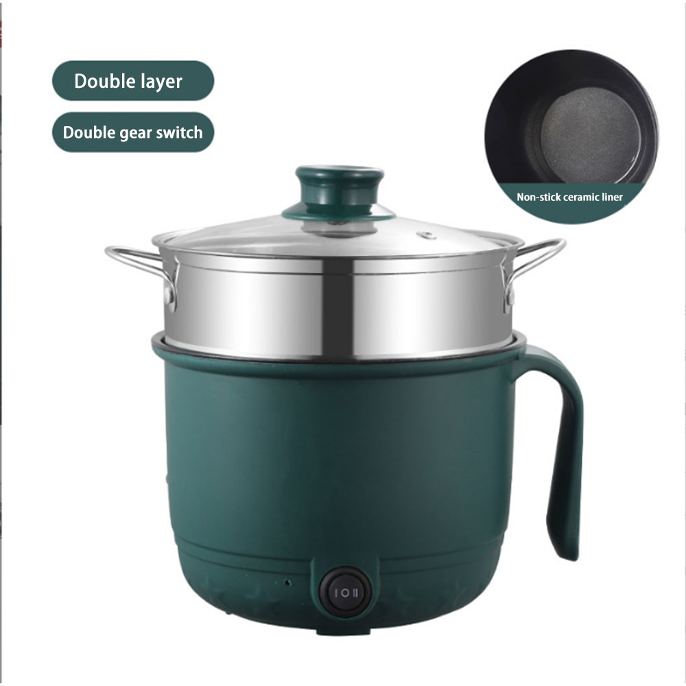 Multifunction Electric Cooking Machine Double Layer Pot Mini Electric Rice Cooker Non-stick Pan Pots Ollas De Cocina: Fast and slow