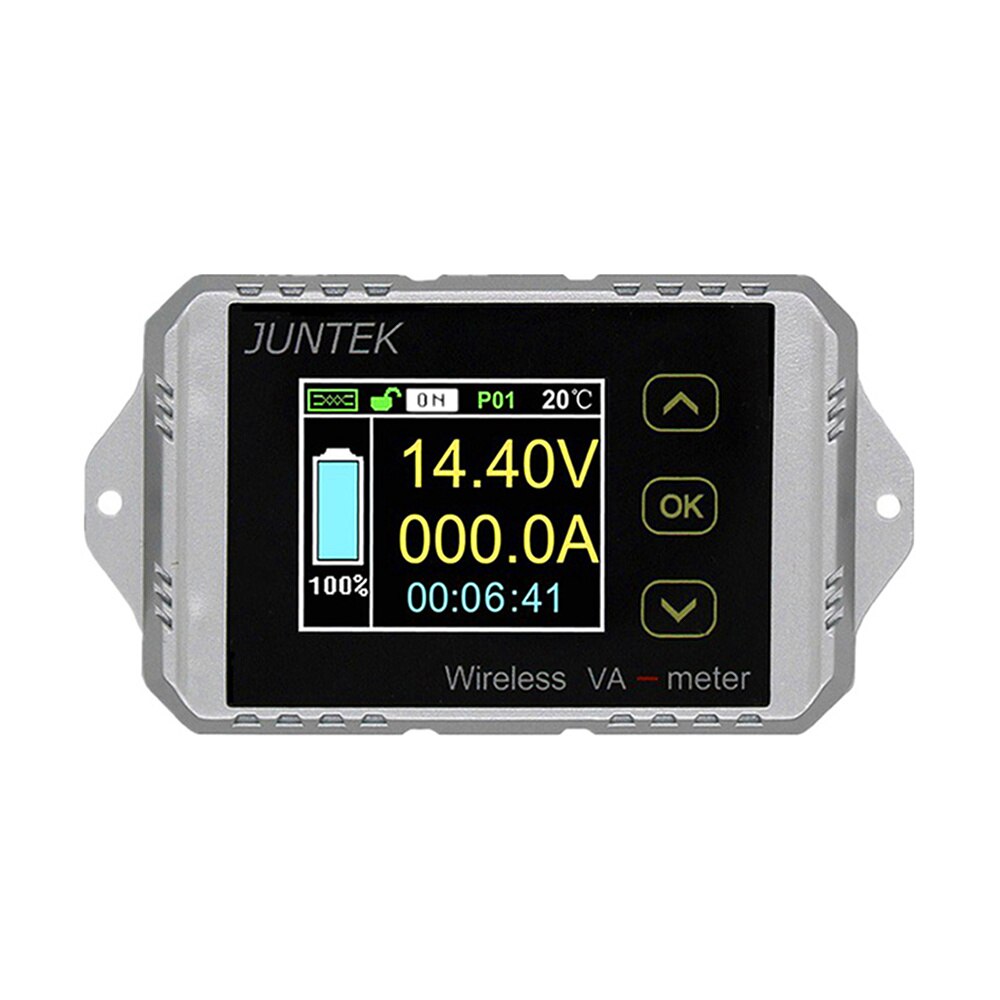 JUNTEK-voltímetro Digital inalámbrico, amperímetro multifunción de 100v, ~ 300A 30A, amperímetro de voltios bidireccional, VAT1100