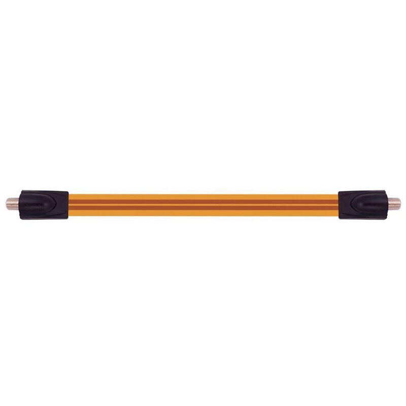 Cable plano fantasma, RG6, Cable Coaxial extremo delgado plano para ventana y puerta (2 paquetes)