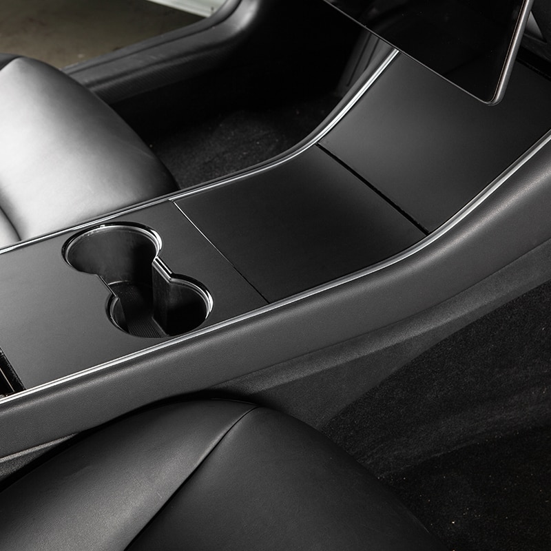 Heenvn Model3 Car Central Console Panel Sticker For Tesla Model Y 3 Accessories Upgraded Car Styling Protection Film 3pcs