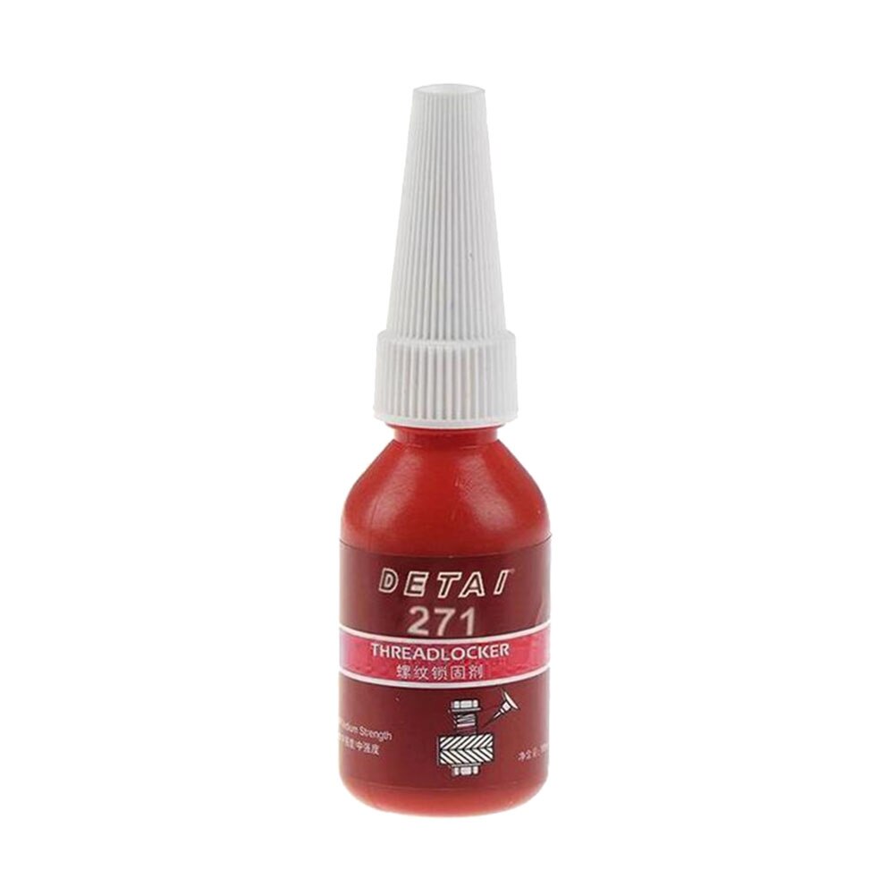 1pc 10g Screw Glue Thread Locking Agent Removable Thread Locker Anaerobic Adhesive Glue Oil Resistance Fast Curing for Threads: White