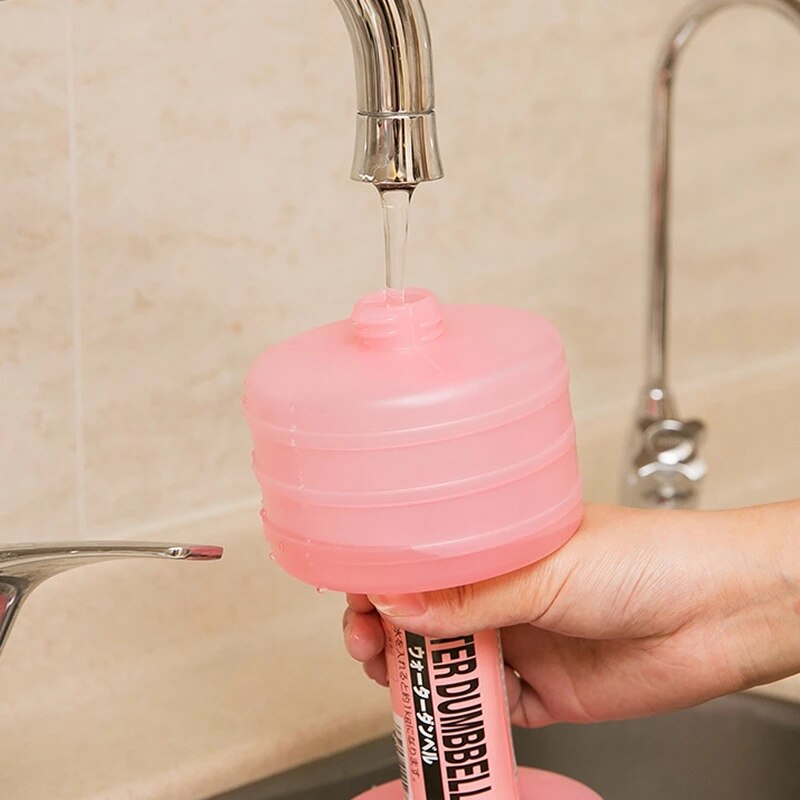 Mancuernas de agua para culturismo, pesas para adelgazar, equipo de gimnasio para Fitness, Yoga, Crossfit, entrenamiento, botella de plástico para ejercicio