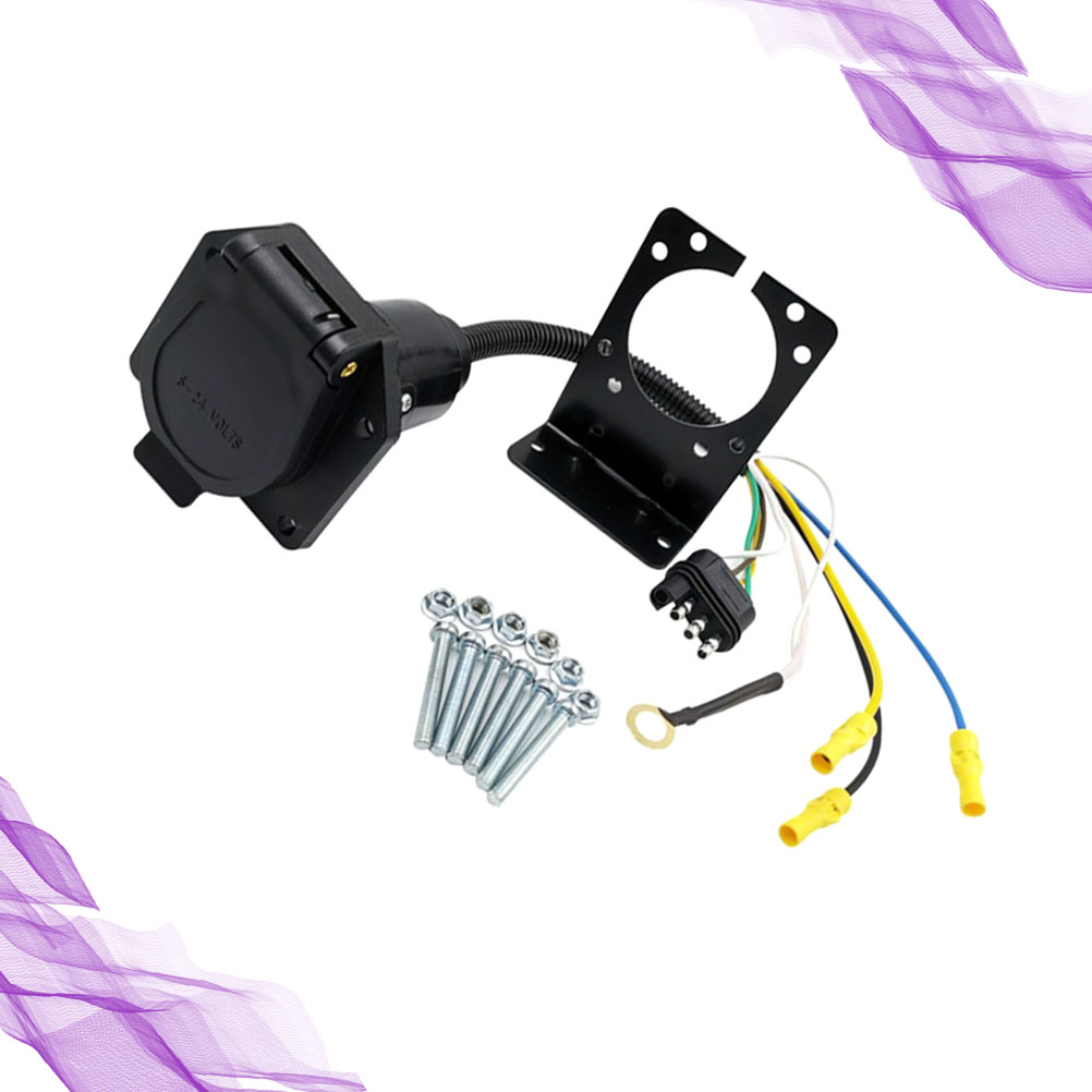 1Pcs Trailer Socket 4Pin to 7Pin Plug Converter Trailer Socket for Caravan A30