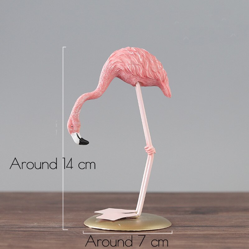Harpiks flamingo nordisk stil værelse indretning flamingo skandinavisk indretning til pigeværelse flot harpiks flamingo indretning til værelse skrivebord: Model 1