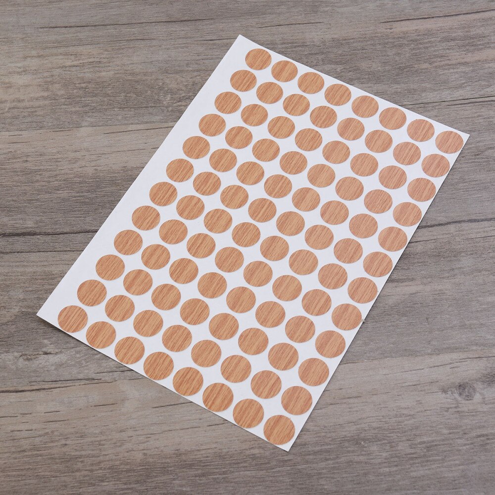 96pcs/sheet Screw Hole Cover Decorative Screw Hole Cap Sticker Decal for Desk Furniture Chair: As Shown