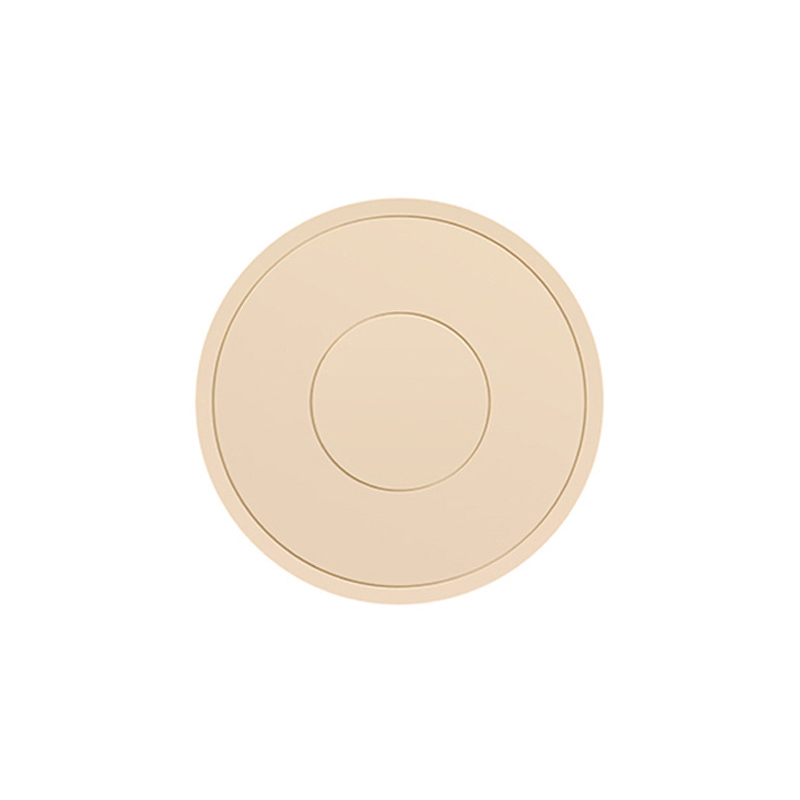 16/22cm Silica Gel Meal Mat Thickening Dining Plates Table Heat Insulation Anti Scalding Tea Cup Mat Restaurant Kitchen Supplies: M / black
