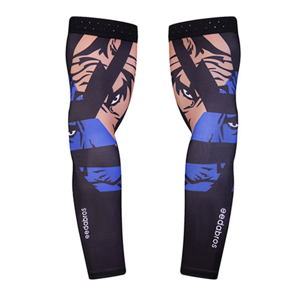 Sunscreen Cuff Arm Sleeves Breathable Skull Skeleton UV Protective Cuff Sleeves Cycling Riding Running Arm Sleeve