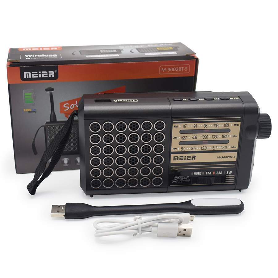 La mejor radio alimentada por energía solar AM FM Radio de onda completa Multi mano onda corta Euler Band Radio conexión telefónica altavoz de música: Default Title