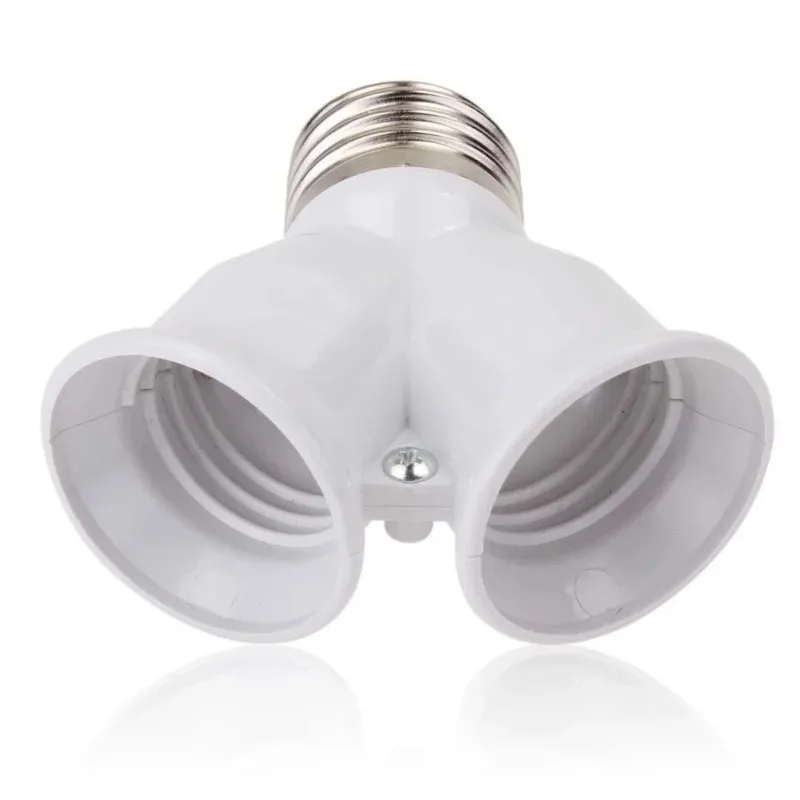 Schroef E27 LED Base Light Lamp Socket E27 Naar 2-E27 Splitter Adapter Lamphouder E27 Socket Lamphouder
