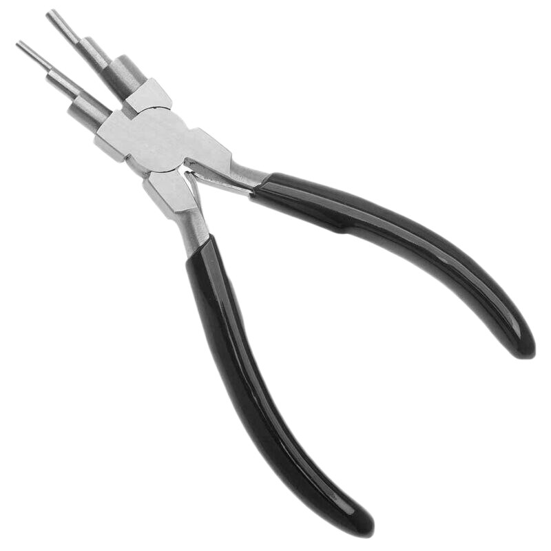 stainless steel Pliers Jewelry Nylon Ring Pliers Repair Bracelet Forming Spring Bending jewelry Winding tools: Black