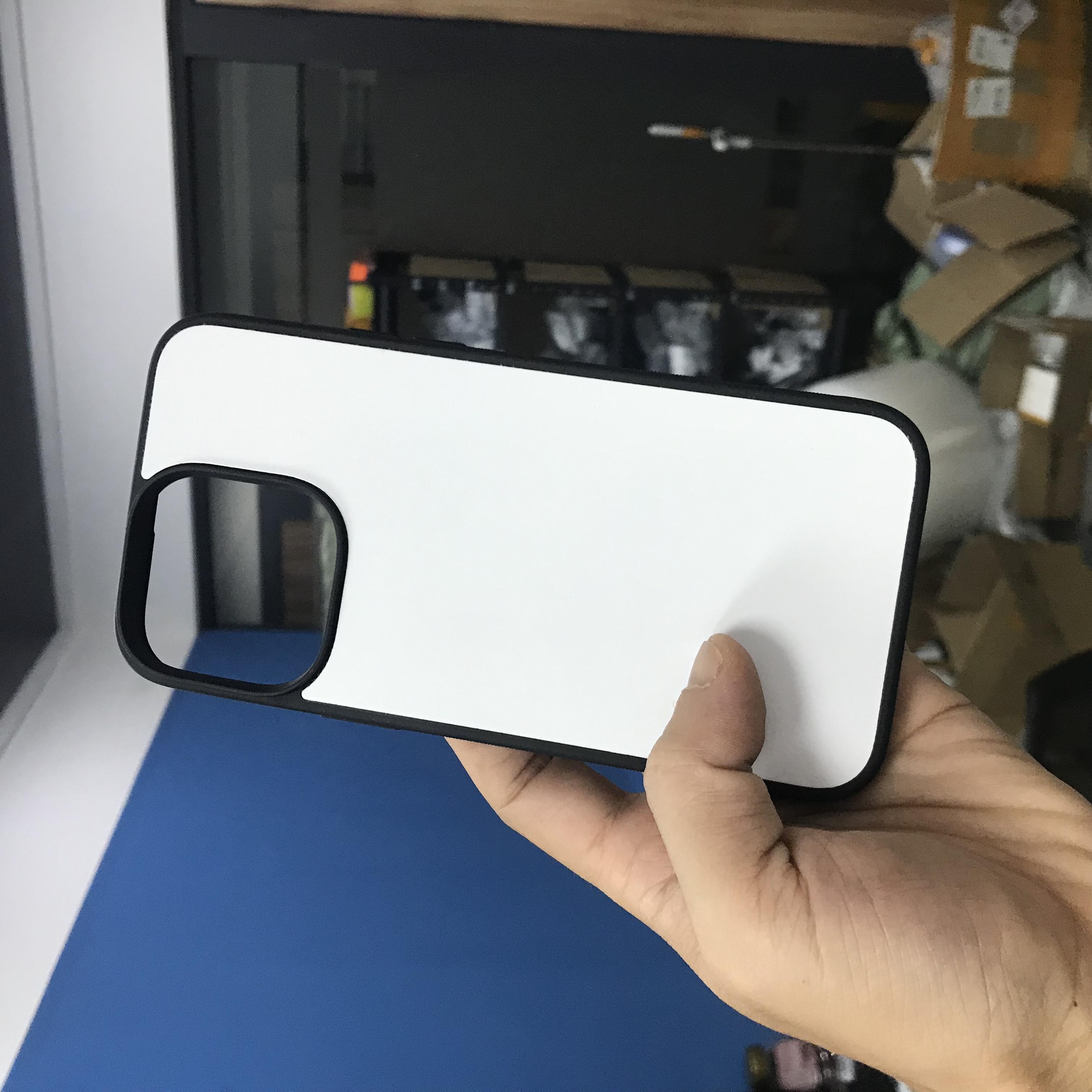 10 stuk Sublimatie Telefoon case Cover voor iphone 16 16 pro max 15 14 13 12 Blank Afdrukbare Warmtepers Zacht Rubber + Hard PC