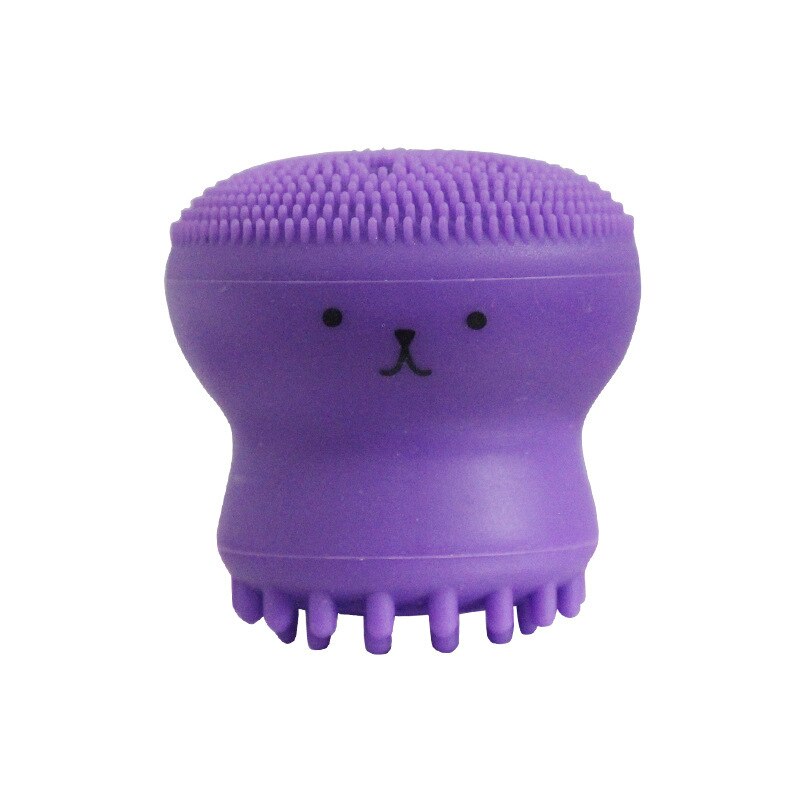Cepillo de limpieza Facial con forma de pulpo, Material de silicona que Reduce la piel muerta, fácil de sujetar, masajea el acné, suave, Unisex,: 04