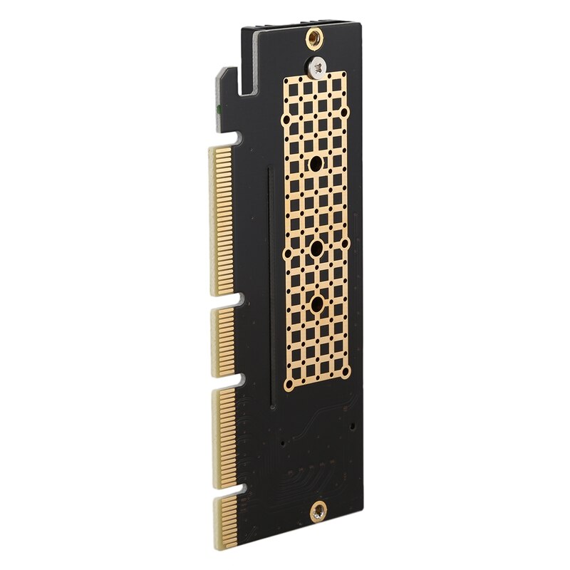 M .2 nvme ssd ngff til pcie 3.0 x16 adapter m nøgleinterfacekort + køleplade support pci express 3.0 x4 2230-2280 størrelse m .2 fuld hastighed