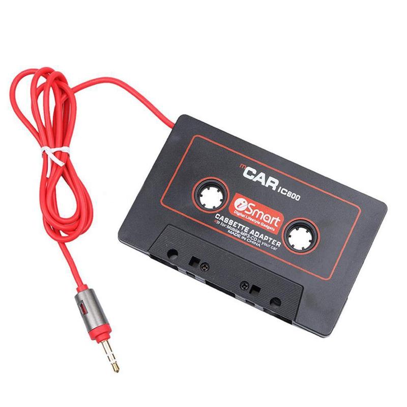 Adaptateur Aux pour voiture, Cassette Audio, lecteur Mp3, convertisseur pour iPod, iPhone 3.5mm, câble CD, prise Jack, lecteur AUX MP3 T1V3