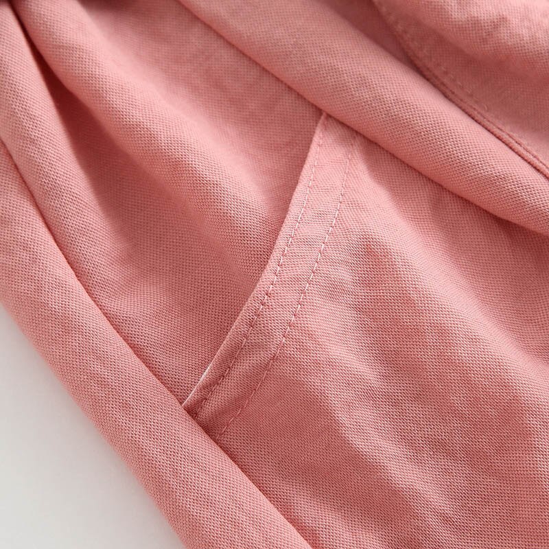 Meisjes Broek Effen Kleur Strik Taille Zakken Shorts Voor De Zomer