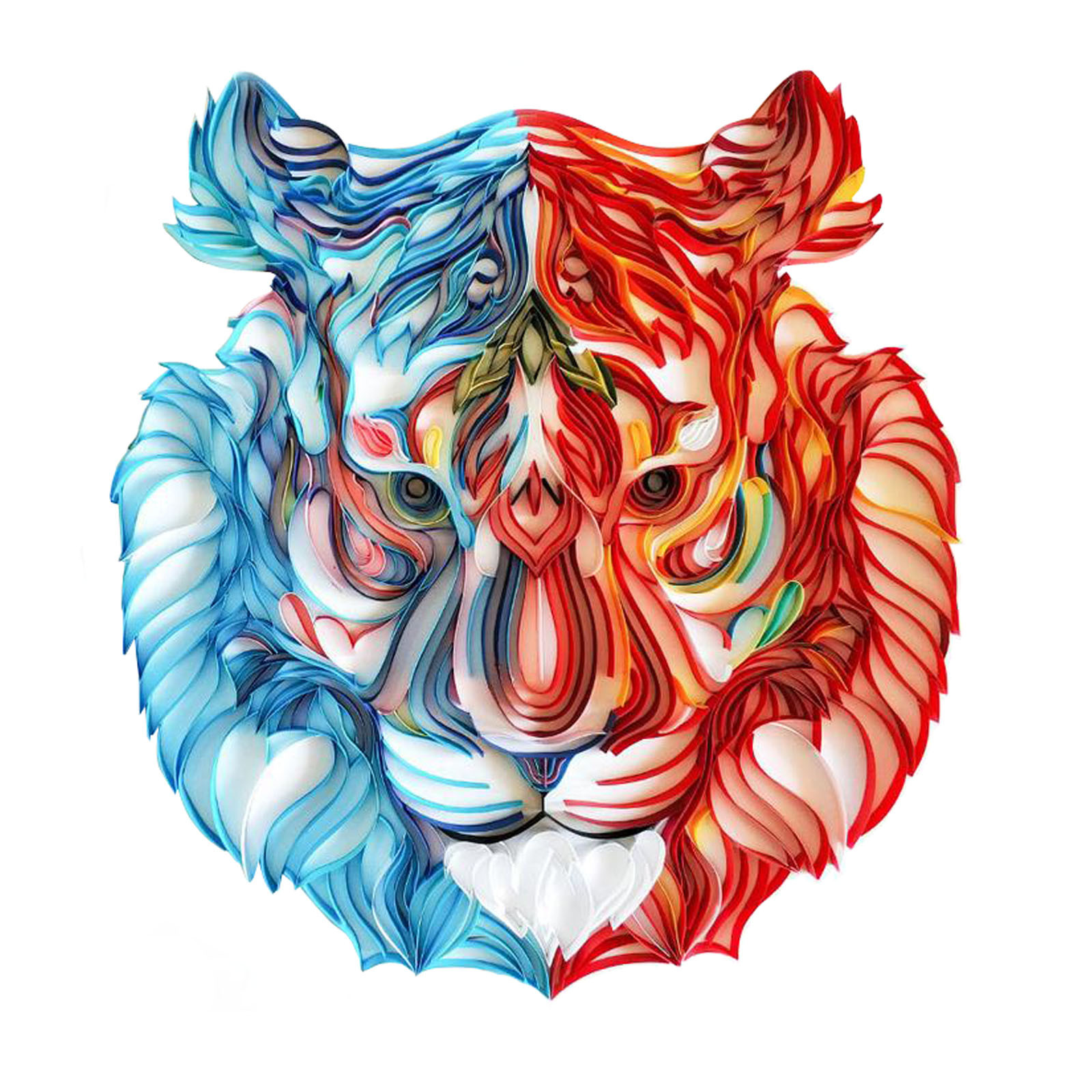 DIY 3D Quilling Paper Filigree Paintings Handicraft Set for Wall Decor Crafts DIY Quilling Paper Kits: G  30cmx37.5cm