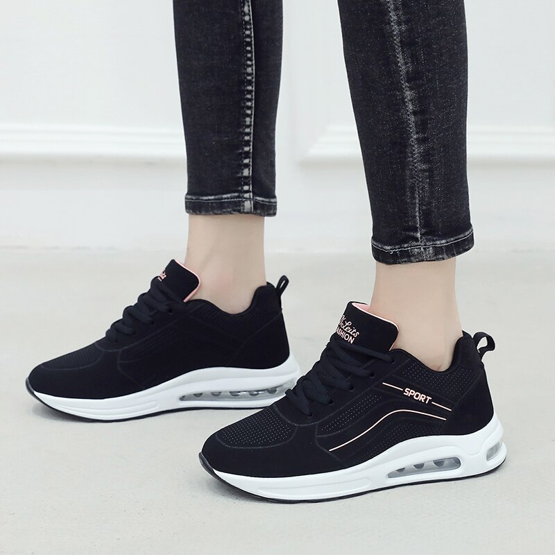 Damskie buty do tenisa jesienno-zimowa nowy Tenis Feminino Outdoor Walking Jogging buty sportowe siłownia trampki sportowe tanie 0