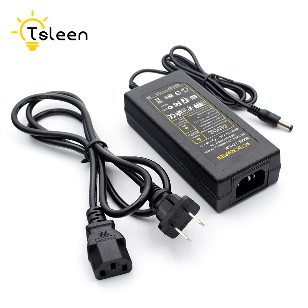 Voeding Dc 12 V 5A Voeding Adapter Dc 12 V Volt Voeding Adapter Verlichting Voor Led Strip lichten Cctv Eu Vs Uk Plug: Power Adapter / AU Plug