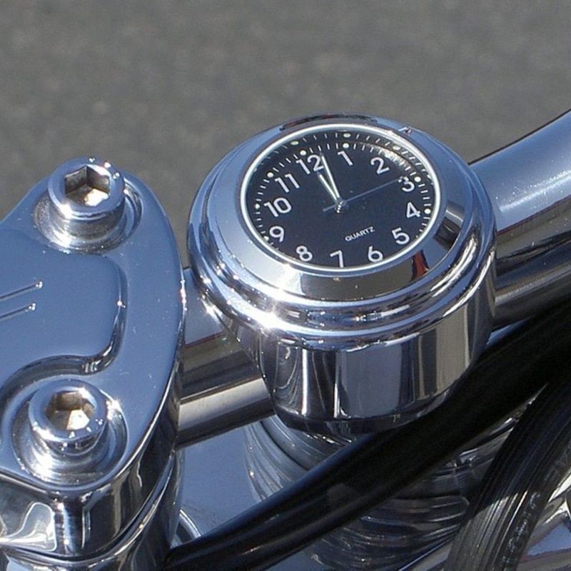 Motorrad Lenker Montieren Quarz Uhr Uhr Staubdicht Quarz Aluminium Legierung Lenker leuchtend Zeitplan Universal- Auto Uhr