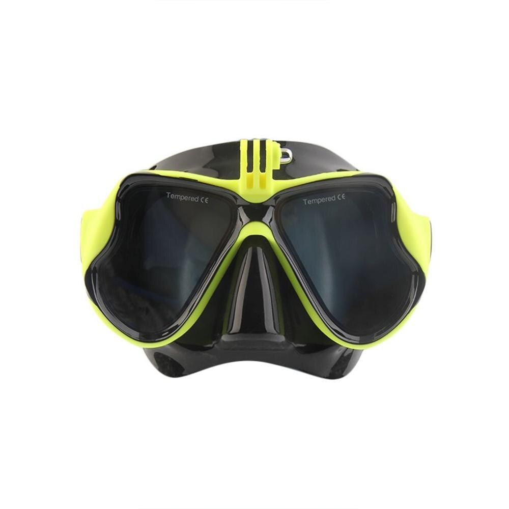 Professionele Onderwater Camera Duikbril Scuba Snorkel Anti-Fog Zwembril Geschikt Voor Standaard Gopro Sport Camera: Bourgondië