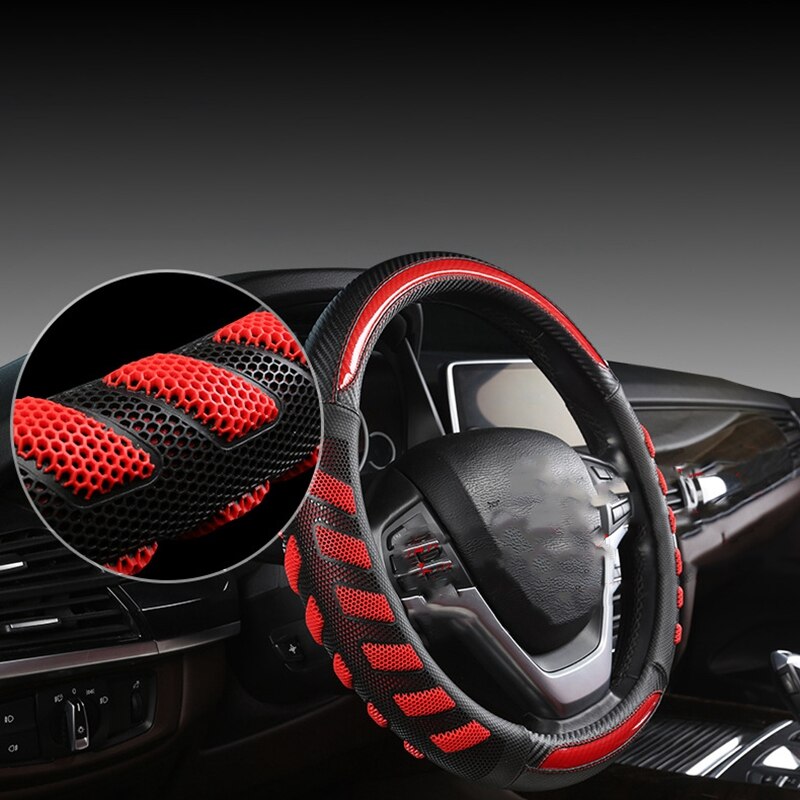 Car Steering Wheel Cover Women Girl Breathable Braid on the Steering Wheel Universal Car Cover