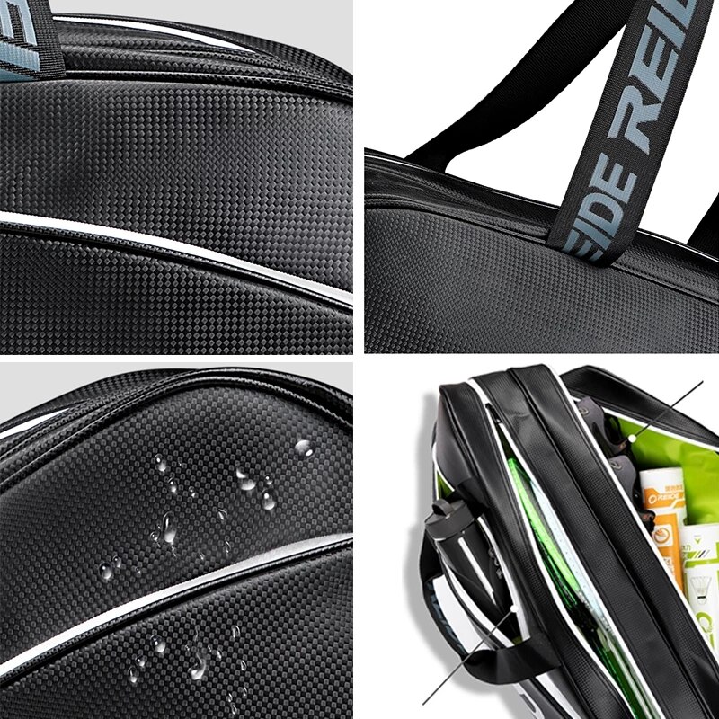 Bolso deportivo de cuero Pu para hombre y mujer, bolsa de hombro impermeable con bolsillo para raqueta de tenis, atlético, a la , para gimnasio, bádminton, 40