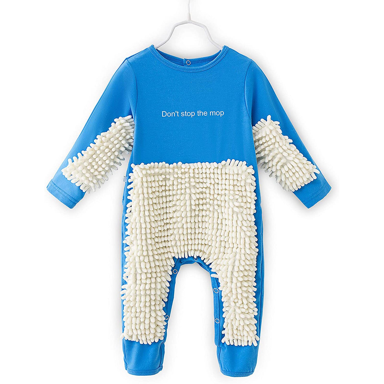 Baby Mop Rompers Outfit Unisex Rompe Boy Girl Polishes Floors Cleaning Mop Suit Cleaning Mop Sui Kids Crawls Toddler Jumpsuit