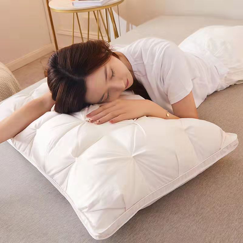 3D Bread Pillow 100% Cotton Soft White Down Feather Pillows For Sleeping Neck Protection Bedding Pillows
