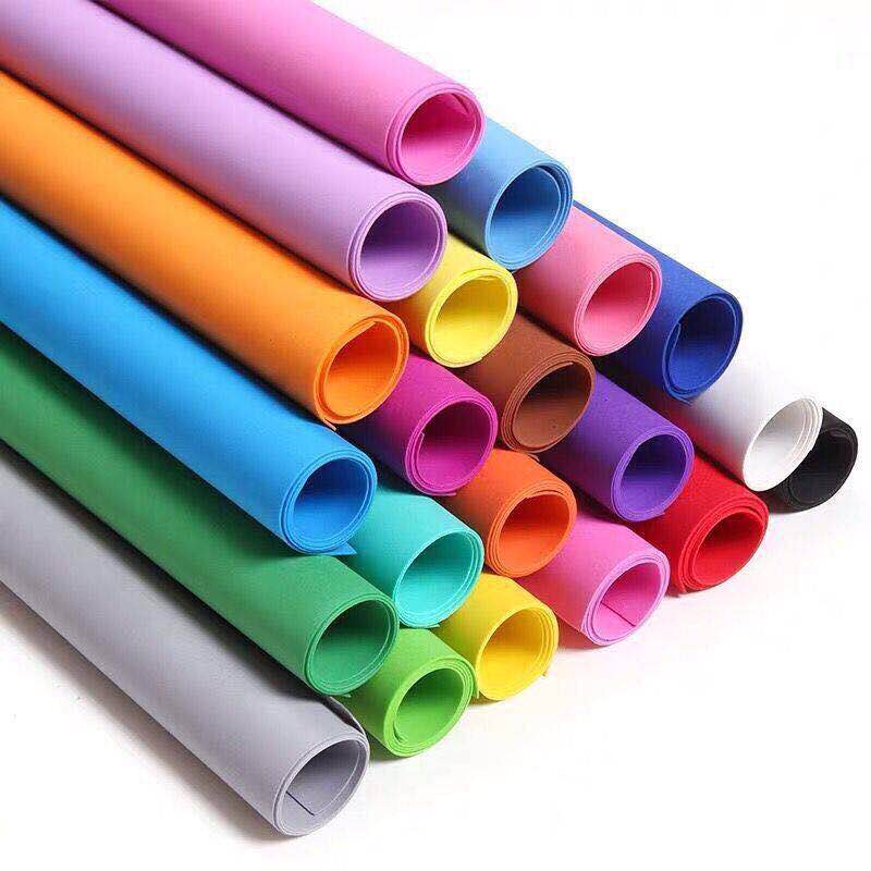 50*50CM/1MM EVA Schaum Papier Handarbeit Schaum Blätter Schwamm Papier DIY Handwerk Materialien Mehrfarben Blume prop Party Weihnachten