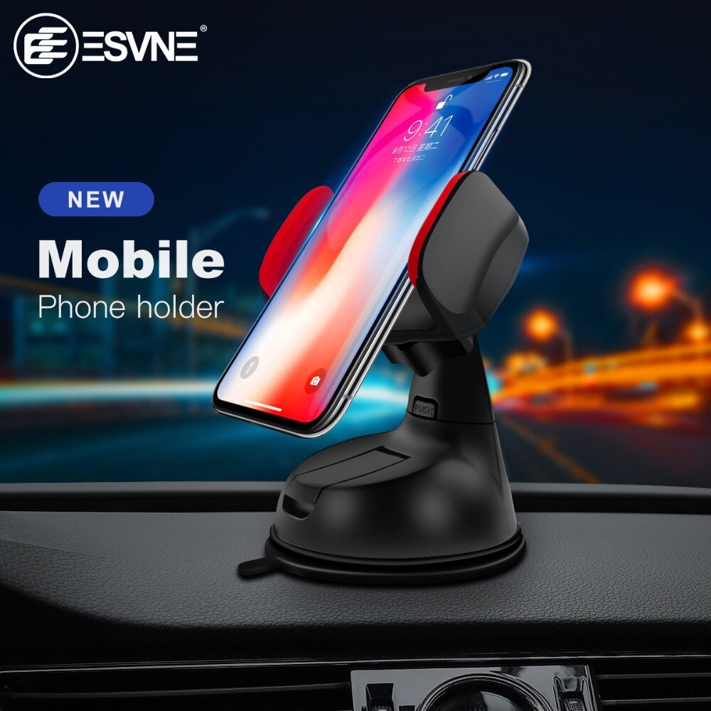 Esvne universele voorruitbevestiging auto telefoonhouder voor iphone 8 6 7 x telefoon autohouder stands ondersteuning mobiele telefoon