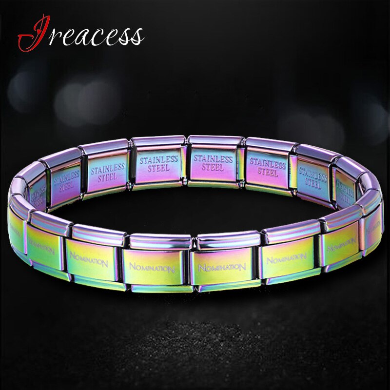 Braccialetti in acciaio inossidabile da donna nuovi a portata di mano braccialetti blu oro nero per gioielli moda donna: Colorful