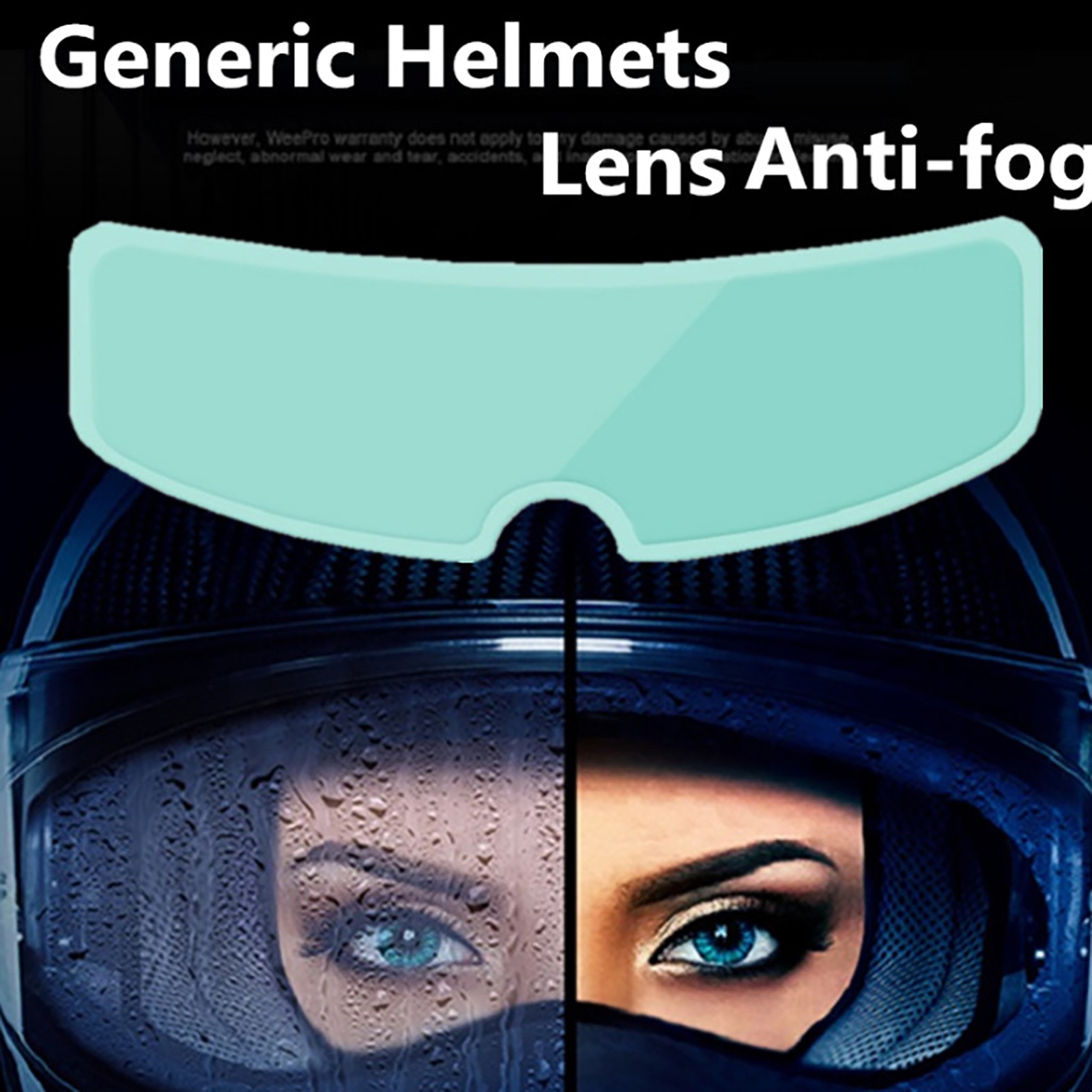 Helm Clear Anti-Fog Patch Film Universele Motorhelm Lens Fog Slip Films Voor K3 K4 AX8 Mt Helmen