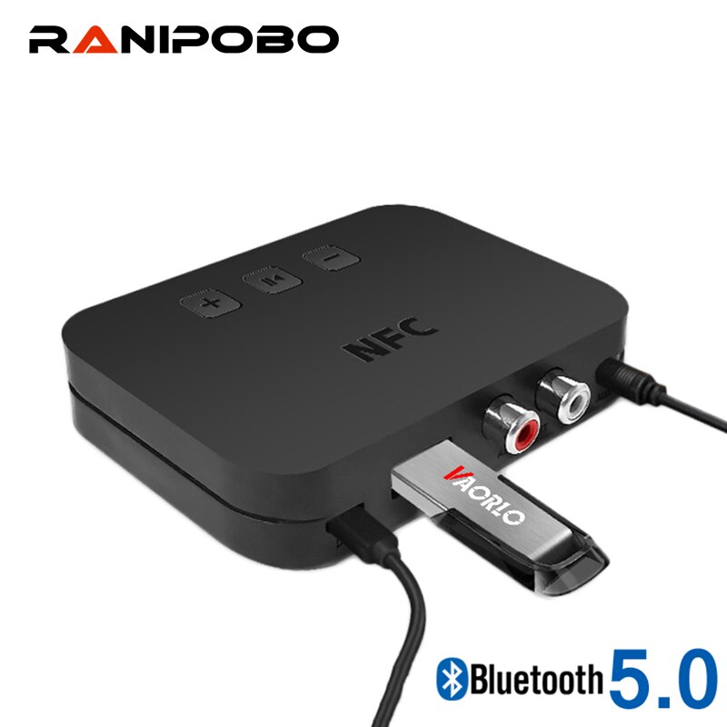 Nfc bluetooth 5,0 wireless audio receiver rca output power amplifier speaker to stereo bluetooth speaker upgrade nfc connection