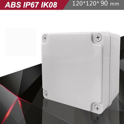 ABS shell small outdoor cable IP67 plastic waterproof junction box electronics enclosure: Green