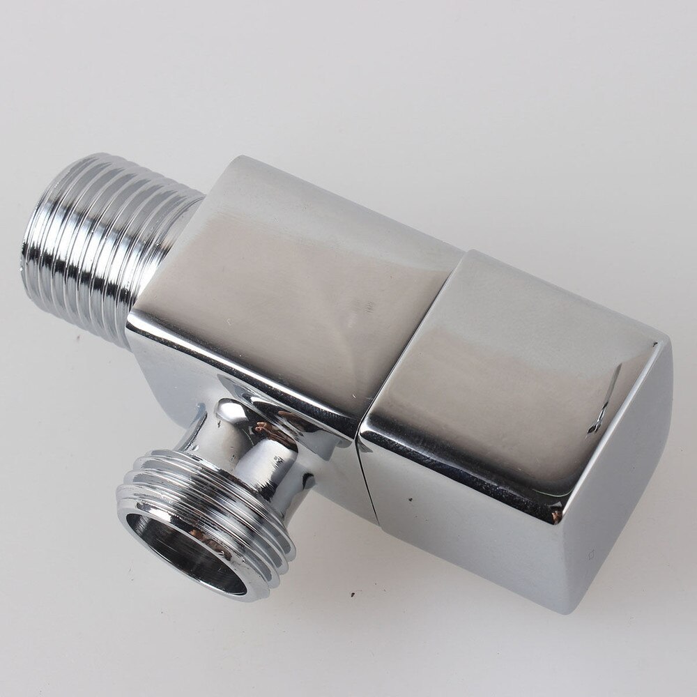 2 stks met vierkante afsluitklep angled valve g1/2 "buitendraad flow water regelkleppen, messing cartridge 11-051