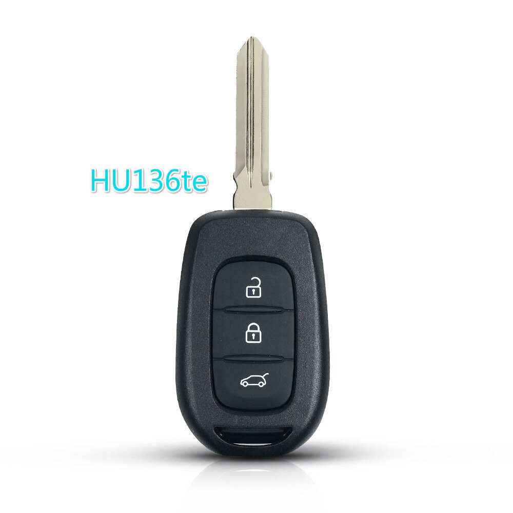 Keyyou for renault duster sandero dacia logan clio captur laguna luonnonkaunis kauko-avainkuori 3 painiketta vara-auton avain: Malli 2