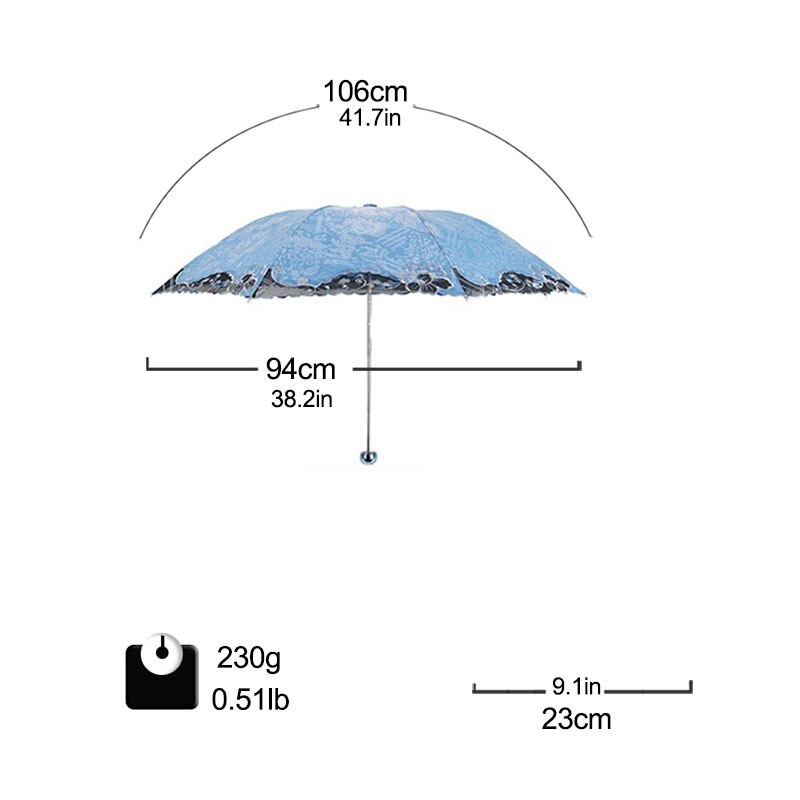Brand Lace Umbrella Rain Women Folding Flower Portable Clear Umbrellas Double Girl Parasol Female Chinese