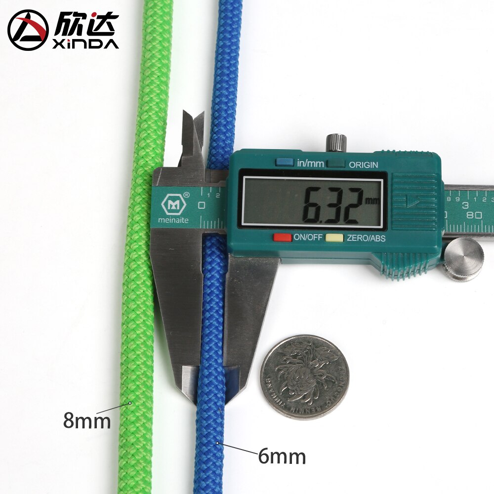 Xinda outdoor 6mm 8mm static rope grab knot rope rescue rope climbing outdoor safety auxiliary rope