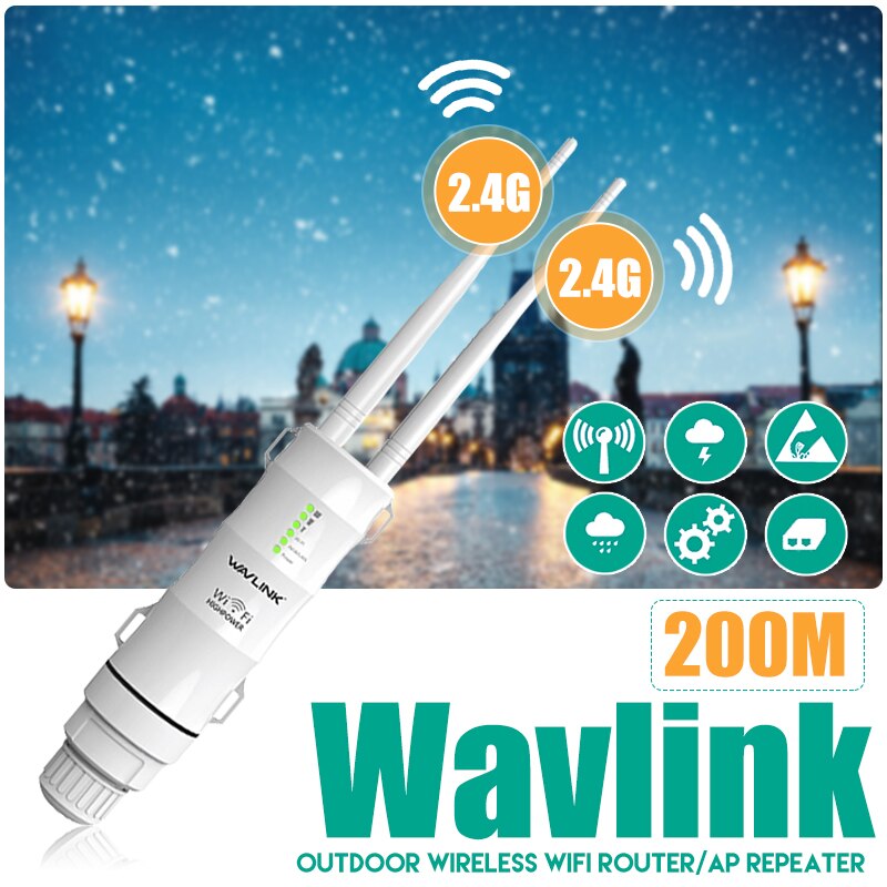 Wavlink 3in1 Wireless Relay Repeater WN570HN2 Wifi Extender High Power Outdoor Wifi Repeater 2.4G/300Mbs Wireless Wifi Router