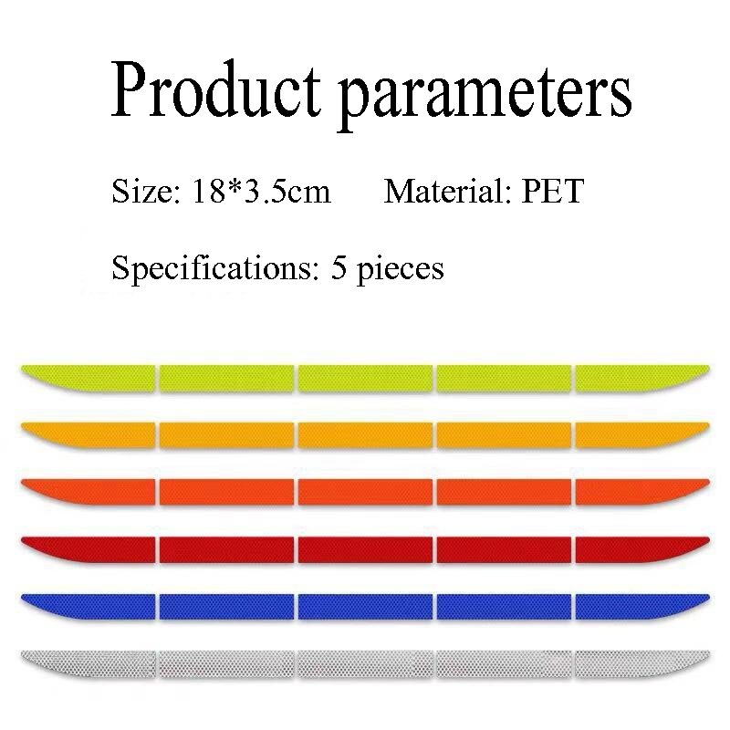 Car Scratch Decorative Stickers Car Trunk Reflective Stickers Luminous Anti-collision Tail Warning Tape Stickers Car Accessories