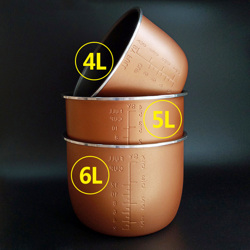 Rivestimento per fornello ad alta pressione universale addensato doppio spray cuociriso ciotola interna 2L/3L/4L/5L/6L litro rivestimento antiaderente per pentole