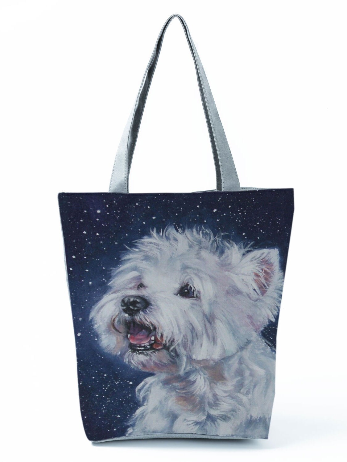 Einzigartige Westie Hund Malerei Quadrat Handtaschen für Frauen Einkaufs Käufer Taschen Große Kapazität Eco Totes Dame Reise Strand Tasche: hl2968 Hund Handtasche