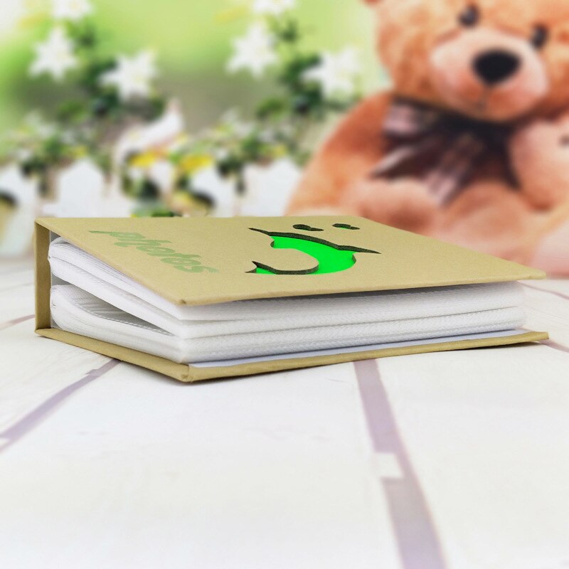 6 Inch 100 Pages Pocket Inserts Plastic Kraft Paper Album Children Baby Photo Album Picture Storage Frame