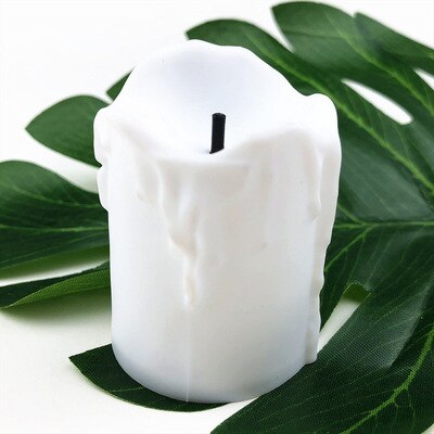 Velas de luz LED para el hogar, velas de luz, lámpara, Tealight, romántico, , votivo, batería sin llama, electrónica colorida, el mejor para el hogar, 1 ud.: white