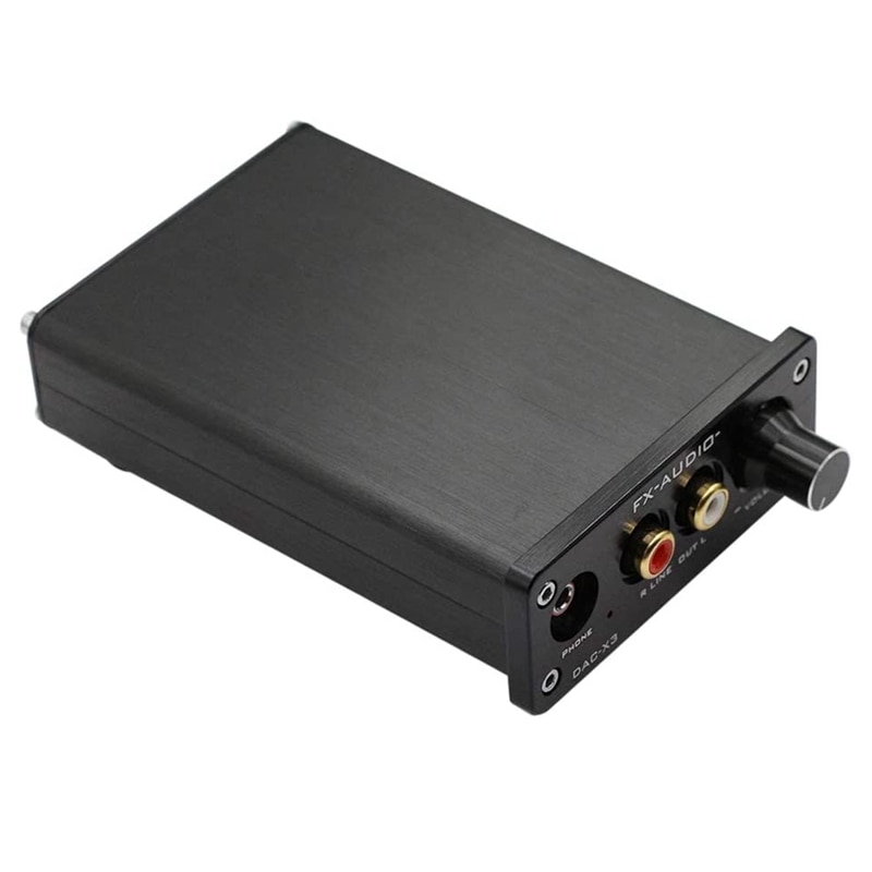 FX-o DAC-X3 Fiber USB Decoder 24Bit 192Khz DAC Headphone Decoder o Amplifiers USB/Coaxial/Optical o US Plug: Default Title