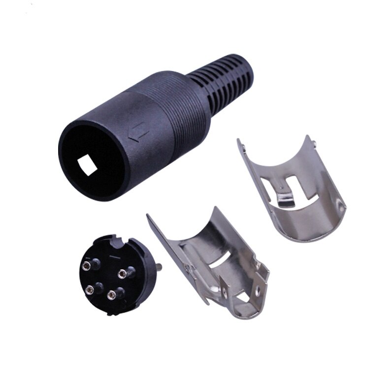 50 stuks 4 Pin 4-Pin 4Pin DIN man Vrouw Plug Connector Kabels soldeerbout DIY Connector met Plastic handvat