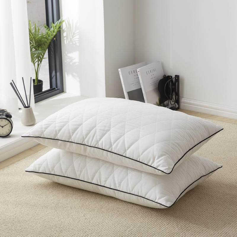 Oreiller de couchage pour Couple, confortable, pour chambre à coucher, literie, taille Queen, pour dos latéral, ventre, oreillers de luxe, moelleux, hôtel: BS / 48x74cm-1 piece