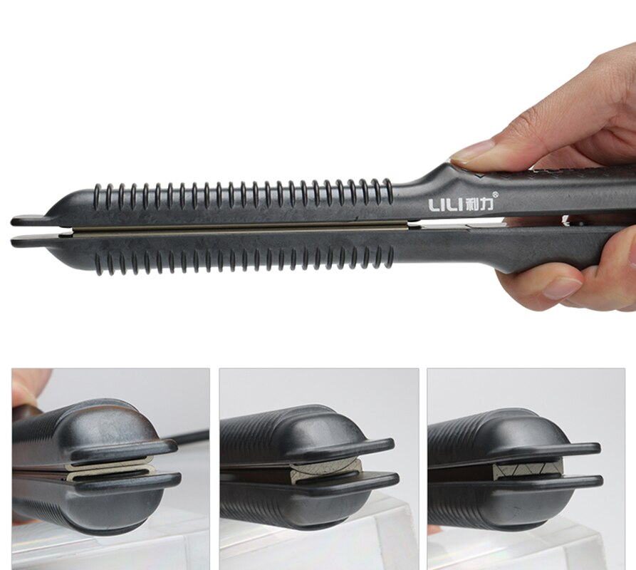 Fer à lisser en céramique fer plat fers à défriser la température ajuster les outils de coiffure électrique